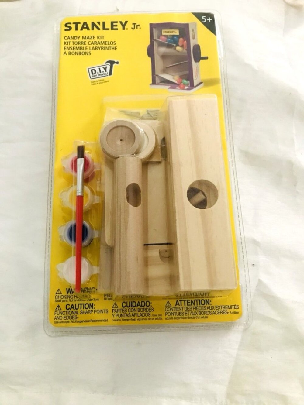 Stanley Jr DIY Candy Maze Kit Wooden Build Paint Craft Activity Toy Ages 5+